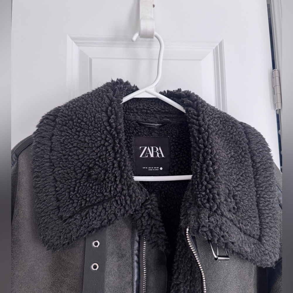 ZARA Shearling Jacket - Picture 2 of 3
